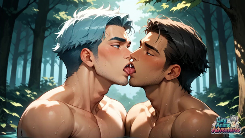Gay Anime Adventures: ズボンのファスナーを下ろして、松林での筋肉の盛り上がりにご参加ください!最もホットなXXXポルノでゲイファックの盛り上がりを楽しめます