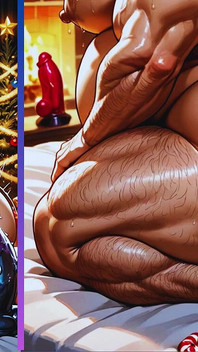 Пухлый Гей-старик Демонстрирует Свою Большую Круглую Попу Во Время Траха, Одетый В Образ Санта-клауса.