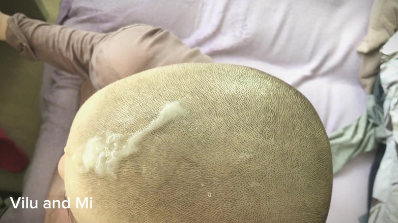 Vilu_and_Mi: Cuspir e gozar no cabelo de Vilu Vidish