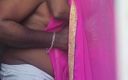 Funny couple porn studio: Demi-sari tamoul, éjaculation érotique