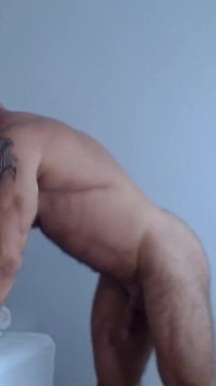 Hairy Body, Muscle, Posing, Jerking off, Anal and Cum on the Body.