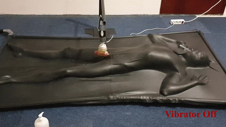 NL Milking: Mulsă de un vibrator controlat în pat cu vacbed