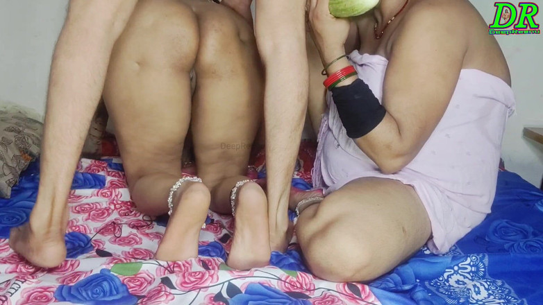 DeepReenu123: Hintli desi üvey kız kardeşinin kocasıyla üçlü seks