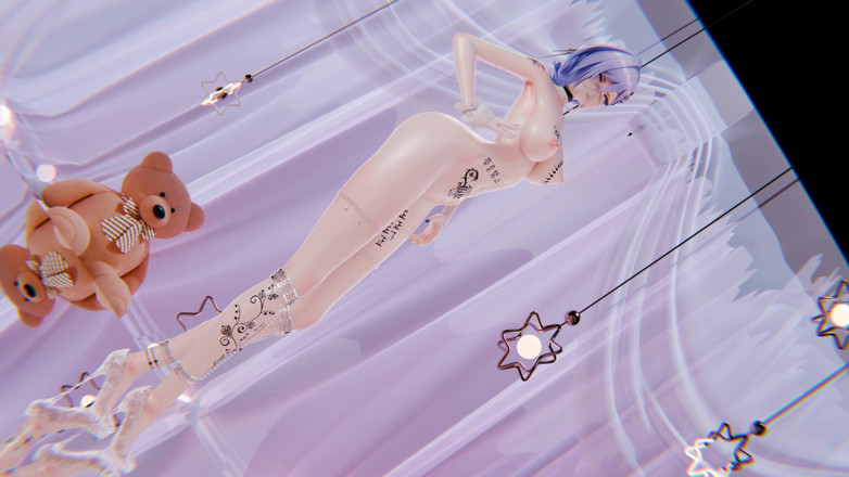 MikuMotion: Tatu erotik bogel Chewy Chewy, tatu Succubus, mainan seks, palam...