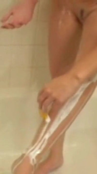 Sexy Teen Allie Shaving in the Shower