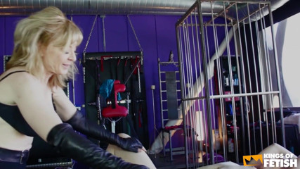 Family Role Playing: Busty MILF have dirty fun with a tattooed babe in...