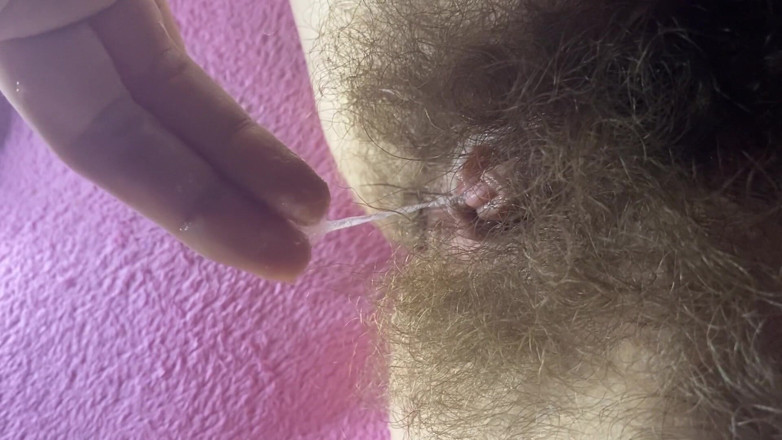 Cuteblonde666: Close up klitoris besar memek berbulu basah