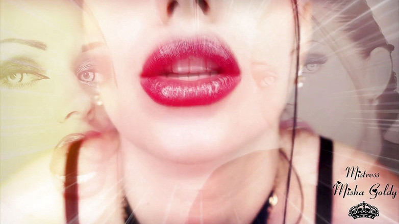 Goddess Misha Goldy: 내 입술은 당신의 마음 안에 침투하고 당신에게서 모든 것을 취할 것입니다