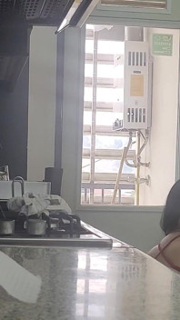 Omättlig BBW styvmamma, bara fans i slow motion