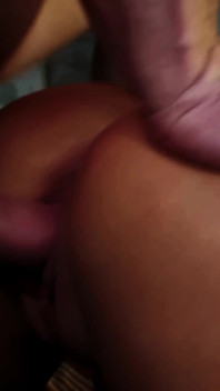 Blonde with Big Tits Gets a Creampie Inside Her Hairless Pussy