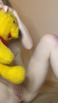 Humping i jebanie mojego dużego misia