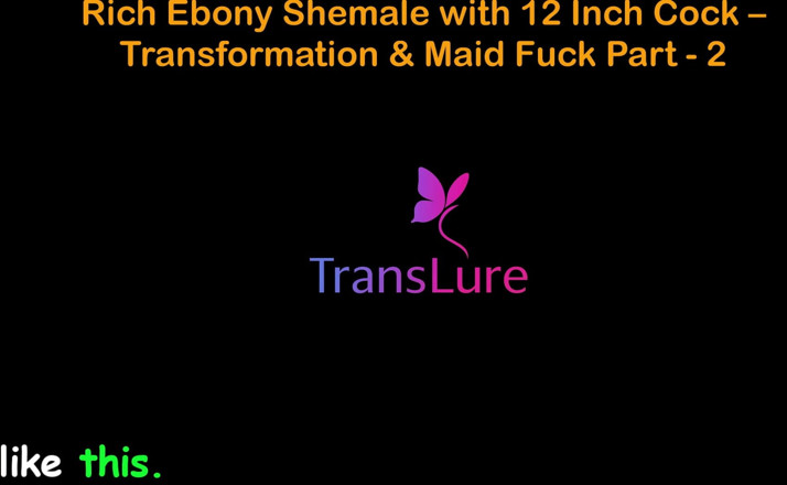 TransLure: Engelska ljud sexhistoria rik Ebony Shemale med 12 tum kuk - Transformation &amp;...