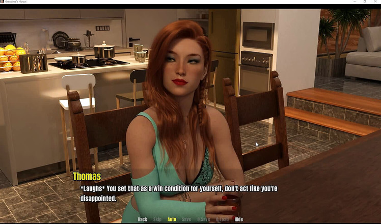 EroticKrisso: おばあちゃんの家 - 普通の女の子がザーメンを見る