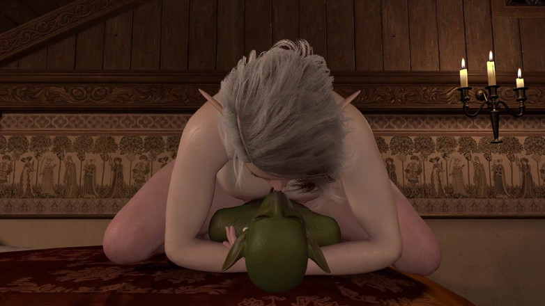 Wraith ward: Thick Elf Is Sucking the Souls Out of a Goblin