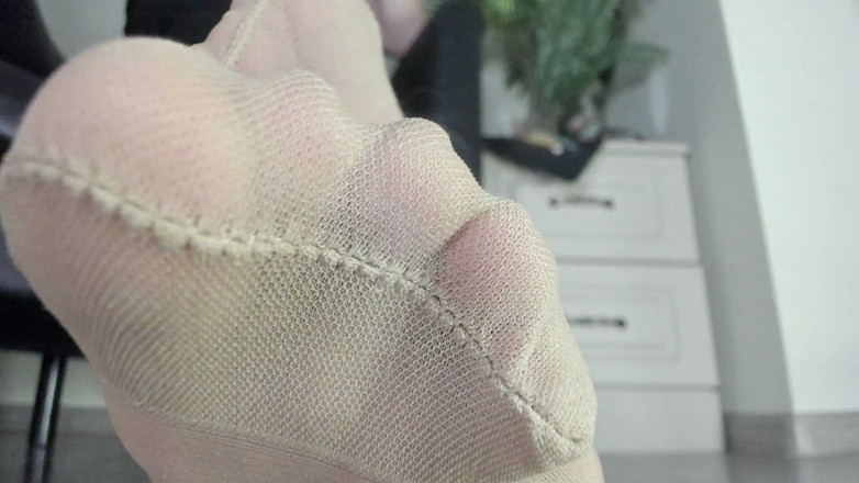 Feet lady: Yum 누드 나일론
