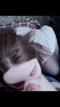 Sh We Were Filming a Blowjob and This Guy Cummed While Peeping!