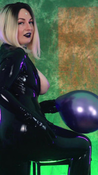 Luftballong fetisch video gummi POV