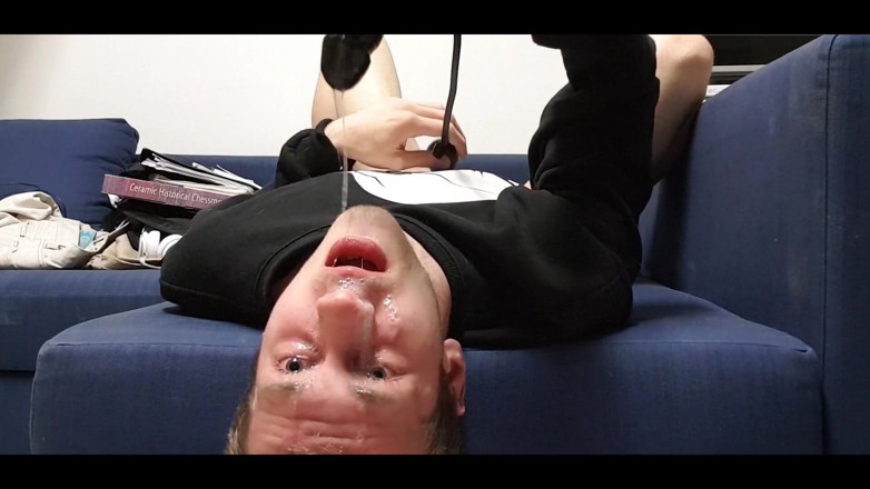 PupDavey: Fucking My Throat with This Dildo
