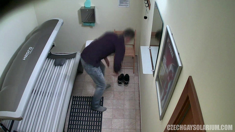 Czech Gay Solarium: 捷克同性恋日光浴室 29 热肌肉壮男的独奏特技