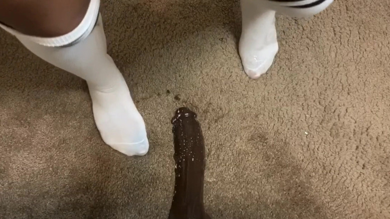 Super sexy ebony cuties: Masturbação anal saltando meu rabo no Didlo montado