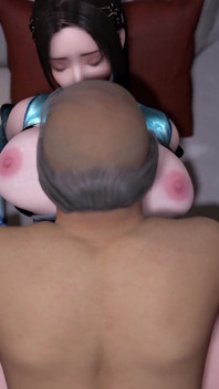 3D Huge Boobs Cosplay Slut Cheating with Big Old Dick