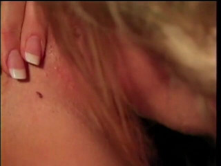 Girl on Girl: Two lesbians babes fuck on the couch when a dude...
