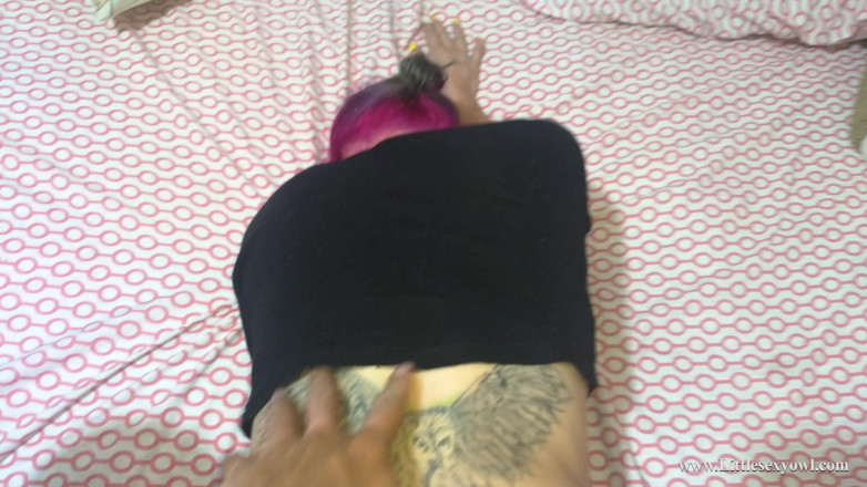 Littlesexyowl: look Stepdaddy how delicious your dick fits me. teen fucks...
