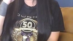 Smoking MILF Just in T-shirt