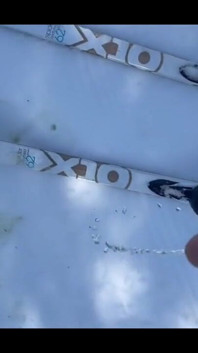 Pissing During a Nordic Ski Session