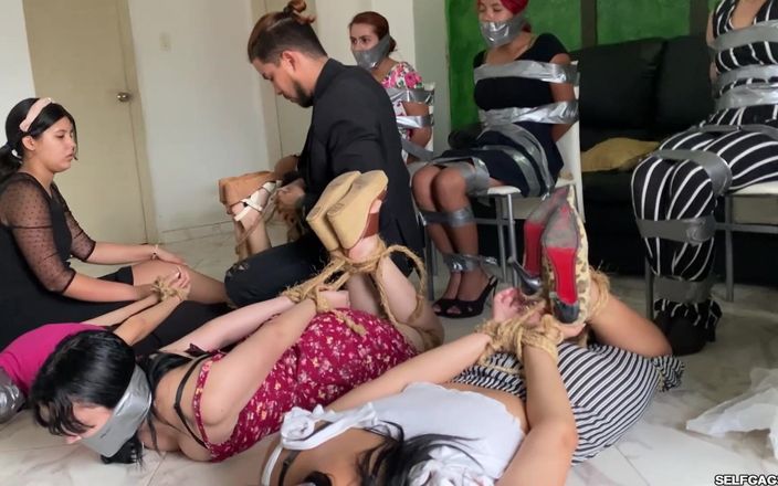 Selfgags Latina Bondage: As confissões amordaçadas de 7 meninas cristãs