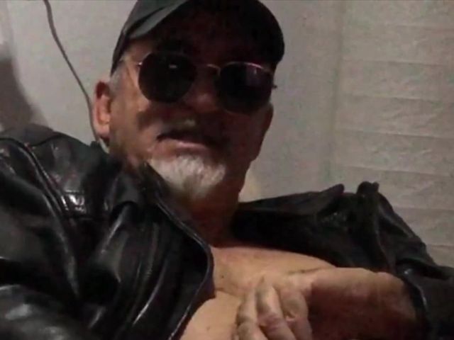 Leather Daddy Long Stroke and Cum (Oh Trevor)