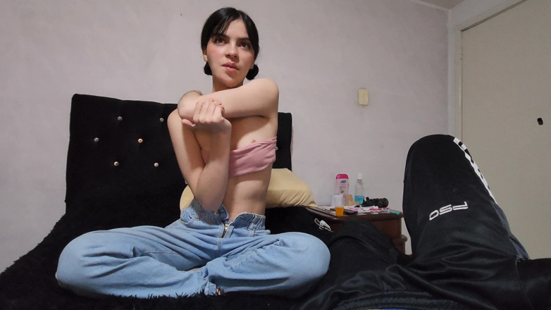 Jopy sex: Hot Stepsister Seduces Her Stepbrother to Fuck Her., Perfect Body...