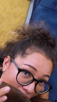 The Latina Girl with Glasses, Beth Choy, Discovers Her First Black Cock with Jesus Reyes in Fakings Black Fix