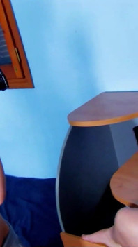 Blonde teen Lillian ass fucked by stepdad and girlfriend films it