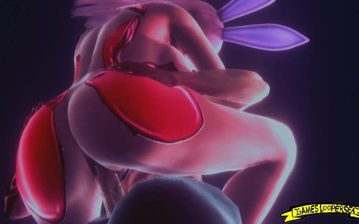 GameslooperSex: Melona e grigio 3D Hentai in una serie di masturbazione