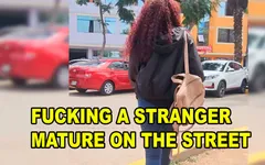 Caçando uma senhora madura na rua, ela me deixou gravá-la e transar com ela sem que seu marido soubesse