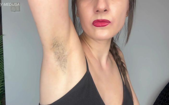 Lady Medusa: Sensual Hairy Armpits Worship