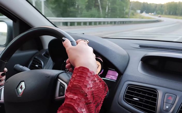 Princess18_: 高速運転、レザー、ハイヒール 4K