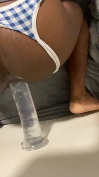 Practicing My Nine Inch Dildo for the First Bigger Dick Than Mine Part 3