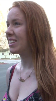 Hairy redhead MILF banged by a BBC dude on the couch