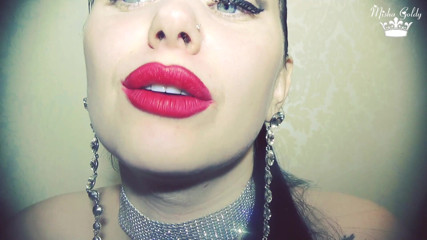 Goddess Misha Goldy: Valentines red marks on glass