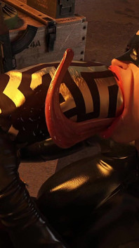 Catwoman genießt vom größten schwanz, den du je gesehen hast