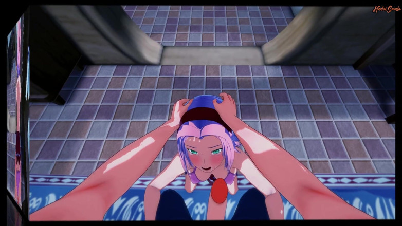 Hentai Smash: Sakura gets POV fucked doggystyle against the wall after swallowing...
