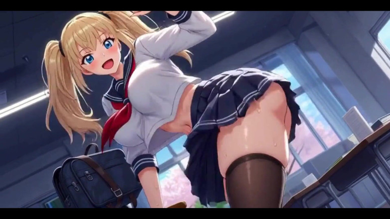 HotKitty20: Zlobivá blonďatá studentka ass up, prsa ven a kapající kundička...