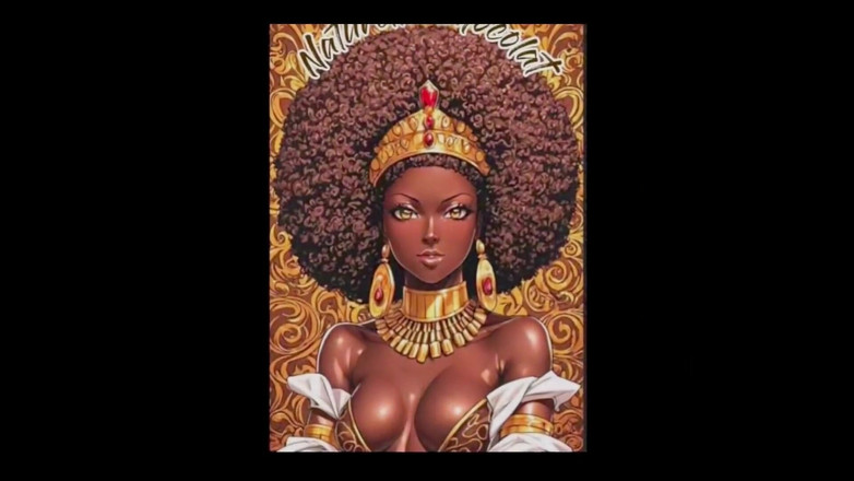 Naturelle Chocolat: Cavalcando il capo grande nero duro, scavando in profondità nel...