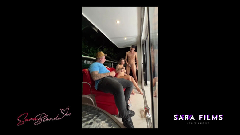 Sara Blonde: Behind the Scenes - Fucking and Sucking Her Lover's Big Cock...
