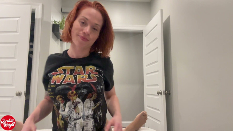Unoitsroe: Bratty Redhead Takes the Biggest Facial Ever BBC