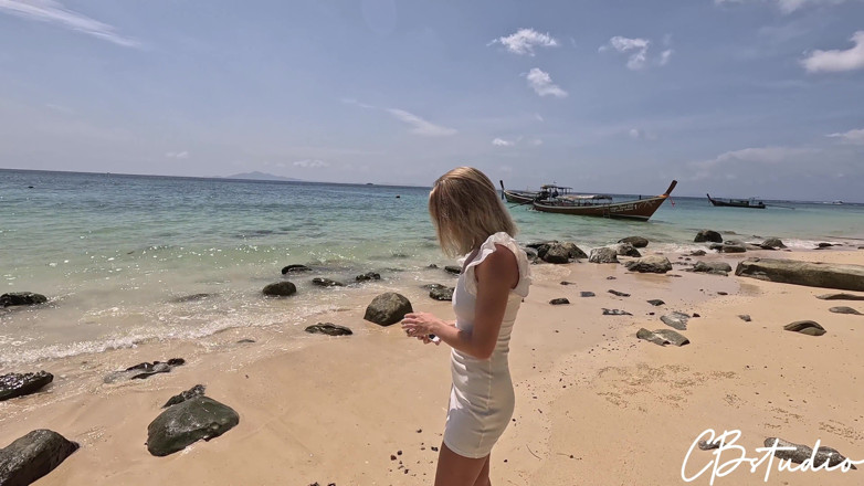 Cail Brodnevski: Sexo anal hardcore con una chica extraña junto al mar