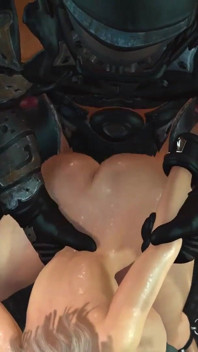 Super sex în laboratorul sci-fi! Un soldat sci-fi fute o blondă sexy