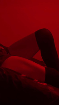 Lingerie striptease grossa coxas longas meias pretas coxas meias altas petite dirty-loira PAWG 2023 Tiktok